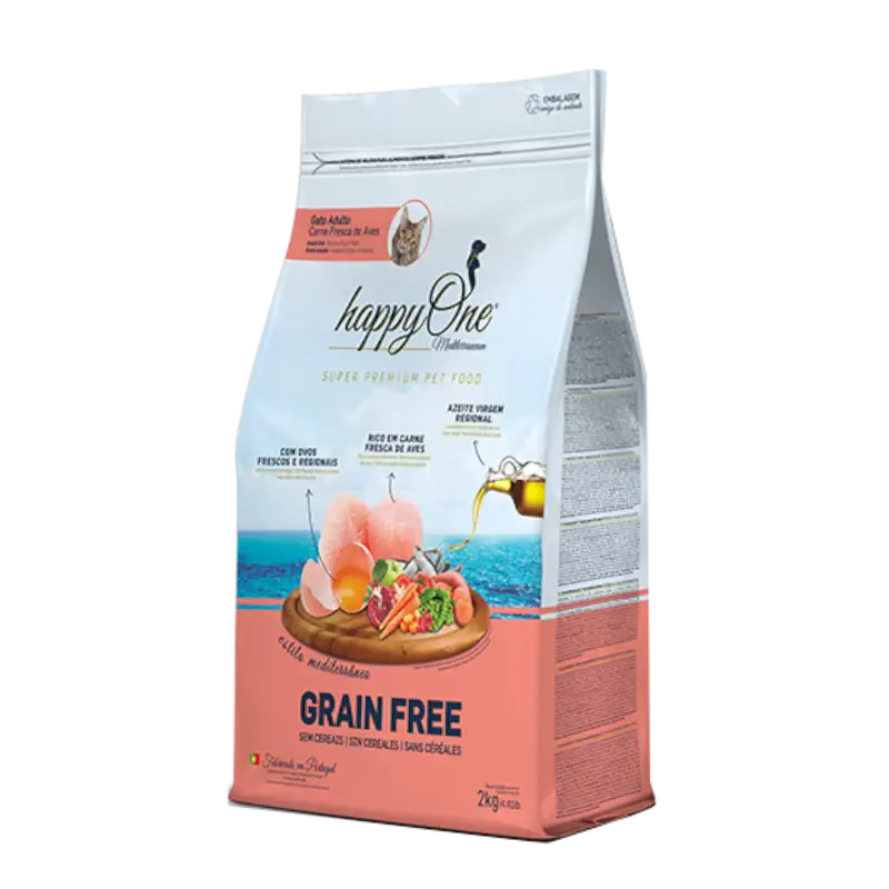 HappyOne Grain-Free Mediterraneum Cat 2Kg koty dorosłe