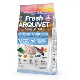ARQUIVET FRESH SENIOR &amp; LIGHT Indyk i biała ryba 2,5 kg